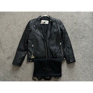 BODA SKINS N.S. Alexander Leather Moto Jacket NWT 3XL UK Black Rock & Roll